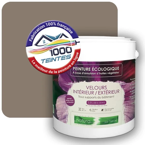 Peinture Natura Tassili® Les Bruns (Mille Teintes E5-19) Intérieur/Extérieur VELOURS
