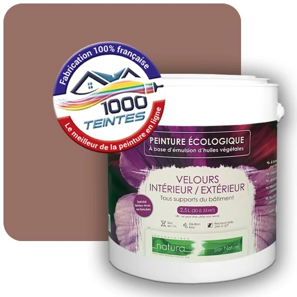 Peinture Natura Tassili® Les Rouges (Mille Teintes E3-38) Intérieur/Extérieur VELOURS