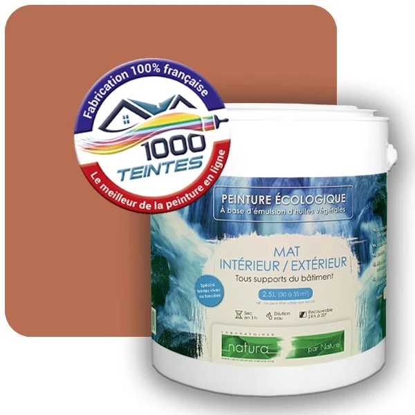 Peinture Natura Tassili® Les Rouges (Mille Teintes E3-54) Intérieur/Extérieur MAT