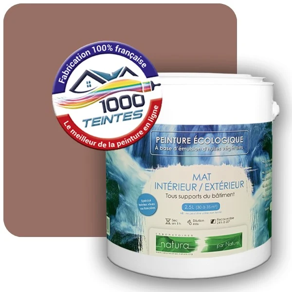 Peinture Natura Tassili® Les Rouges (Mille Teintes E3-38) Intérieur/Extérieur MAT