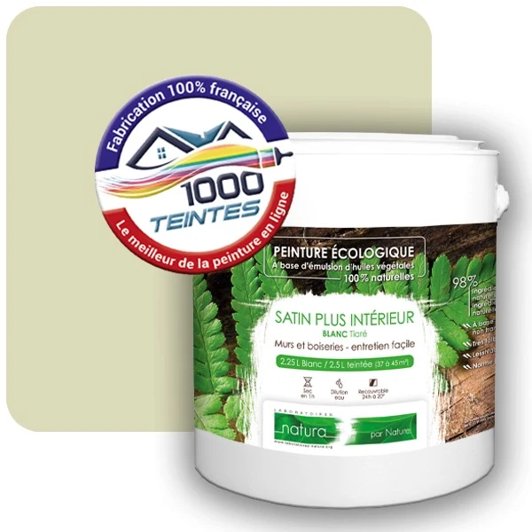 Peinture Natura Tassili® Les Verts (Mille Teintes E9-7) Intérieur SATIN
