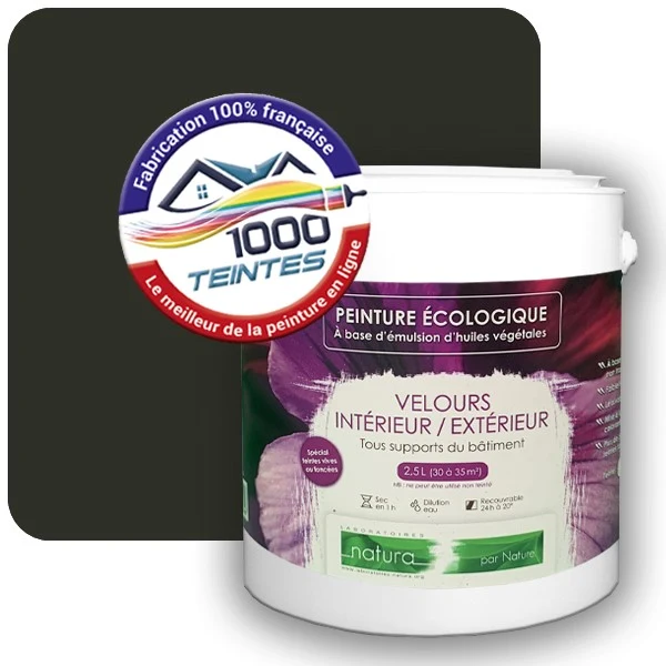 Peinture Natura Tassili® Les Verts pleins (Mille Teintes E26-00) Intérieur/Extérieur VELOURS