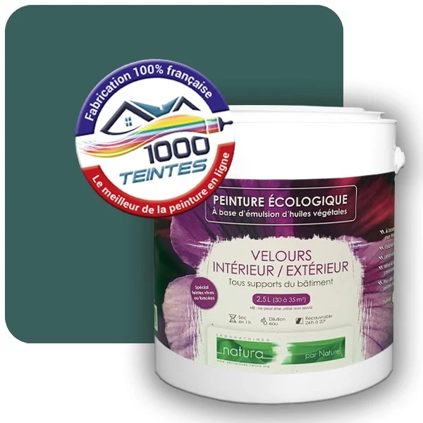 Peinture Natura Tassili® Les Verts pleins (Mille Teintes E25-93) Intérieur/Extérieur VELOURS