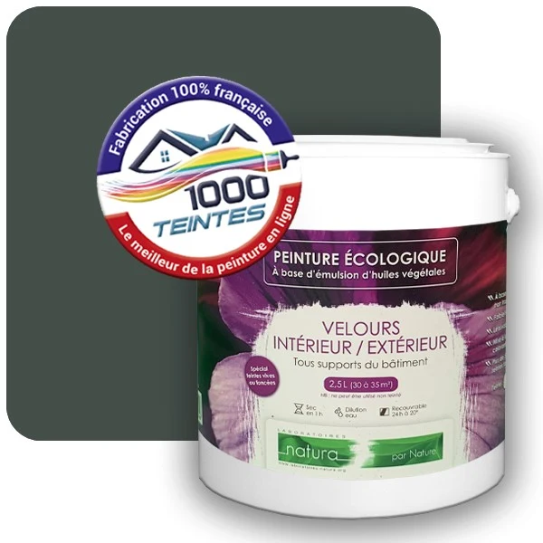 Peinture Natura Tassili® Les Verts pleins (Mille Teintes E25-90) Intérieur/Extérieur VELOURS