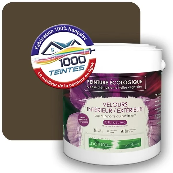 Peinture Natura Tassili® Les Verts pleins (Mille Teintes E25-83) Intérieur/Extérieur VELOURS