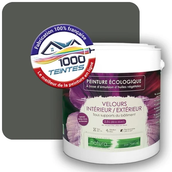 Peinture Natura Tassili® Les Verts pleins (Mille Teintes E25-81) Intérieur/Extérieur VELOURS