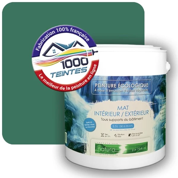 Peinture Natura Tassili® Vert Patine (RAL Classic 6000) Intérieur/Extérieur MAT
