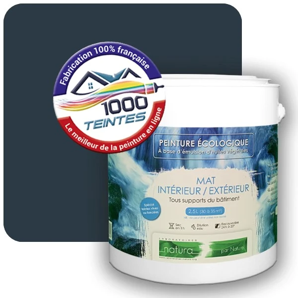 Peinture Natura Tassili® Bleu Gris (RAL Classic 5008) Intérieur/Extérieur MAT