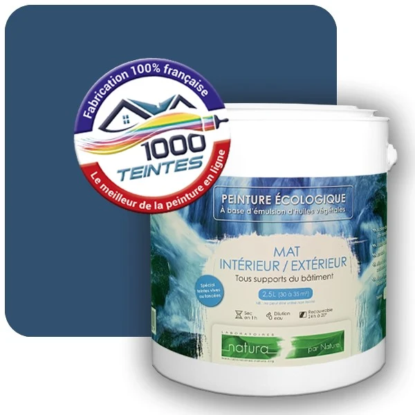 Peinture Natura Tassili® Bleu Violet (RAL Classic 5000) Intérieur/Extérieur MAT