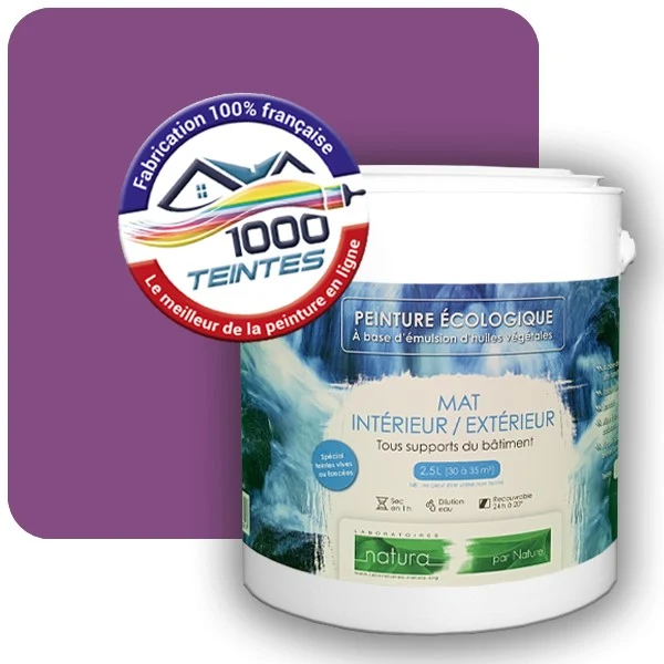 Peinture Natura Tassili® Violet de Sécurité (RAL Classic 4008) Intérieur/Extérieur MAT