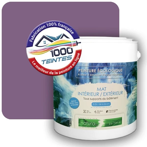 Peinture Natura Tassili® Lilas Rouge (RAL Classic 4001) Intérieur/Extérieur MAT