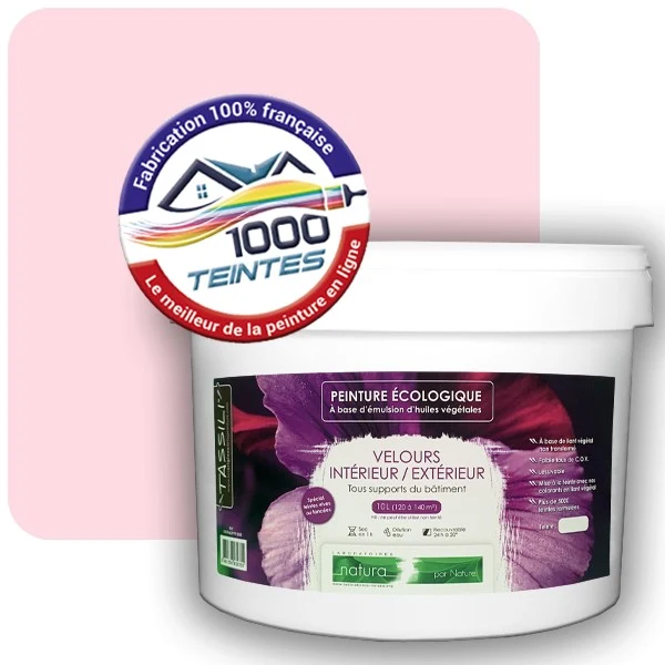 Peinture Natura Tassili® Rose de Toulouse (Couleurs de France 458-7301-15) Intérieur/Extérieur VELOURS