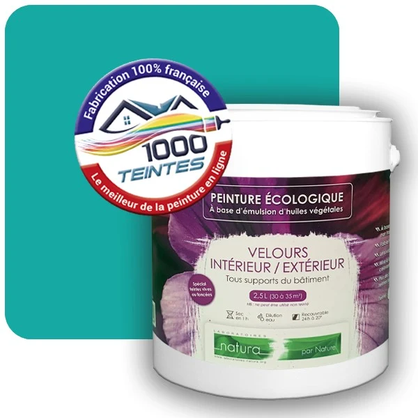 Peinture Natura Tassili® Les Verts (Mille Teintes E12-44) Intérieur/Extérieur VELOURS