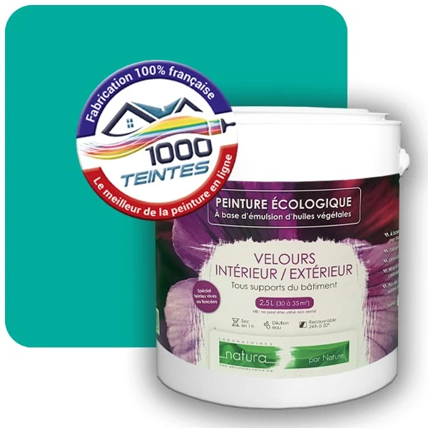 Peinture Natura Tassili® Les Verts (Mille Teintes E12-24) Intérieur/Extérieur VELOURS
