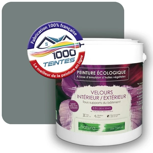 Peinture Natura Tassili® Les Verts (Mille Teintes E12-19) Intérieur/Extérieur VELOURS