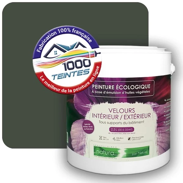 Peinture Natura Tassili® Les Verts (Mille Teintes E11-40) Intérieur/Extérieur VELOURS