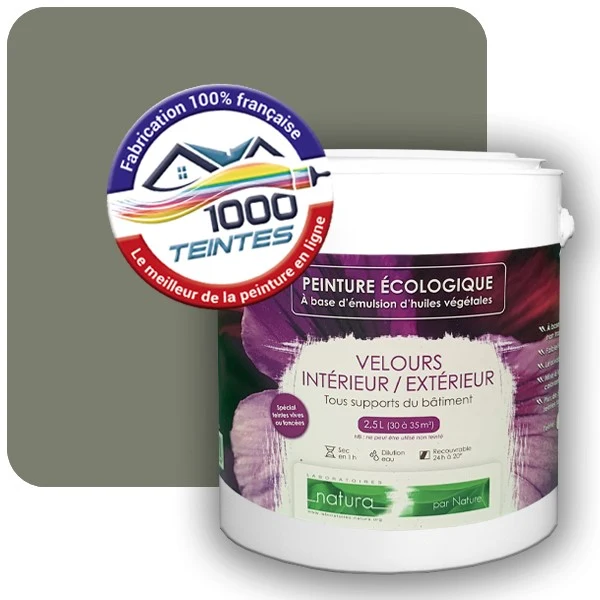 Peinture Natura Tassili® Les Verts (Mille Teintes E11-38) Intérieur/Extérieur VELOURS