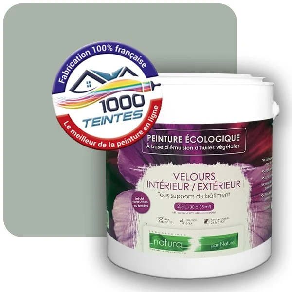 Peinture Natura Tassili® Les Verts (Mille Teintes E11-37) Intérieur/Extérieur VELOURS