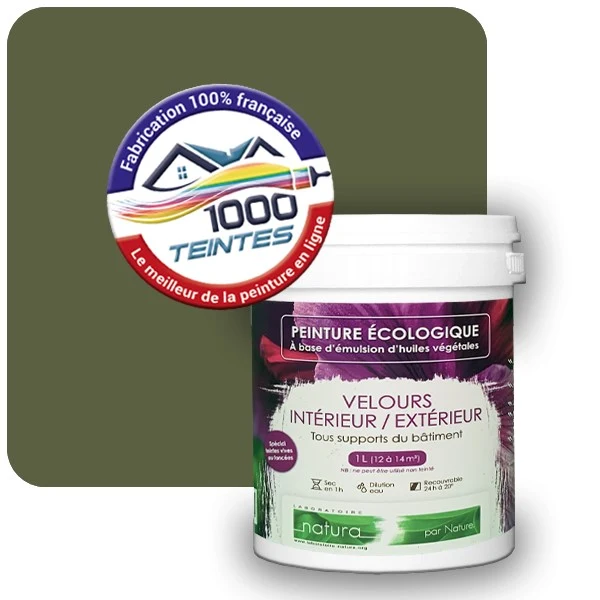 Peinture Natura Tassili® Les Verts (Mille Teintes E10-35) Intérieur/Extérieur VELOURS