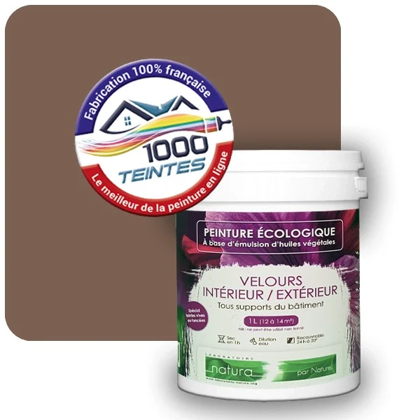 Peinture Natura Tassili® Les Bruns pleins (Mille Teintes E25-40) Intérieur/Extérieur VELOURS