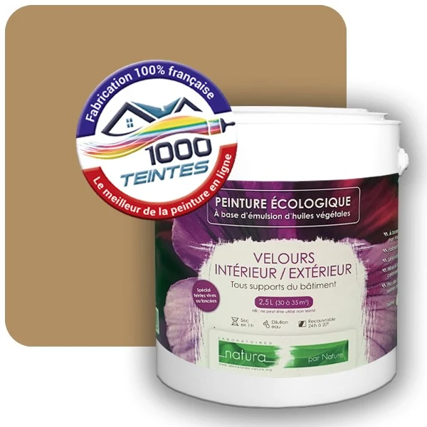 Peinture Natura Tassili® Les Bruns pleins (Mille Teintes E25-36) Intérieur/Extérieur VELOURS