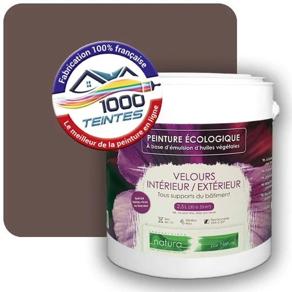 Peinture Natura Tassili® Les Bruns pleins (Mille Teintes E25-35) Intérieur/Extérieur VELOURS