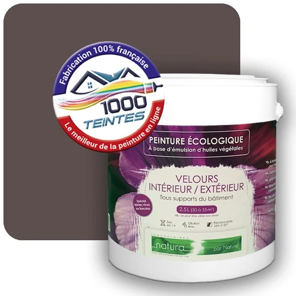 Peinture Natura Tassili® Les Bruns pleins (Mille Teintes E25-29) Intérieur/Extérieur VELOURS