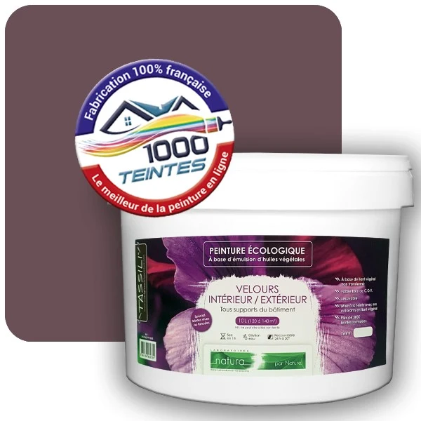 Peinture Natura Tassili® Les Rouges pleins (Mille Teintes E25-15) Intérieur/Extérieur VELOURS