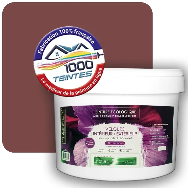 Peinture Natura Tassili® Les Rouges pleins (Mille Teintes E25-13) Intérieur/Extérieur VELOURS