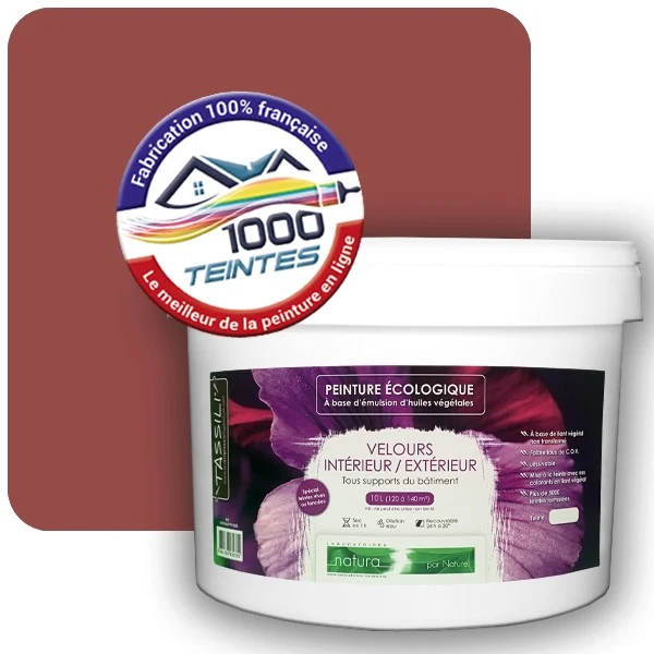 Peinture Natura Tassili® Les Rouges pleins (Mille Teintes E25-05) Intérieur/Extérieur VELOURS