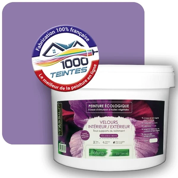 Peinture Natura Tassili® Les Violets (Mille Teintes E15-49) Intérieur/Extérieur VELOURS