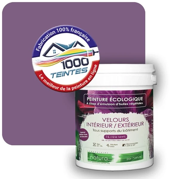 Peinture Natura Tassili® Les Violets (Mille Teintes E15-45) Intérieur/Extérieur VELOURS