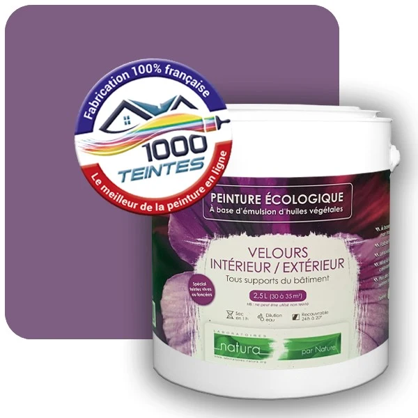 Peinture Natura Tassili® Les Violets (Mille Teintes E15-45) Intérieur/Extérieur VELOURS