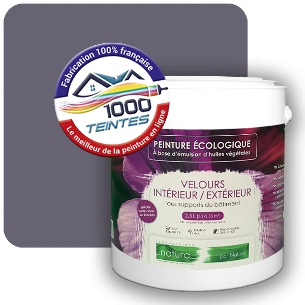Peinture Natura Tassili® Les Violets (Mille Teintes E15-39) Intérieur/Extérieur VELOURS