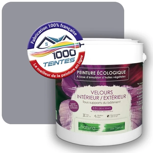 Peinture Natura Tassili® Les Violets (Mille Teintes E15-38) Intérieur/Extérieur VELOURS