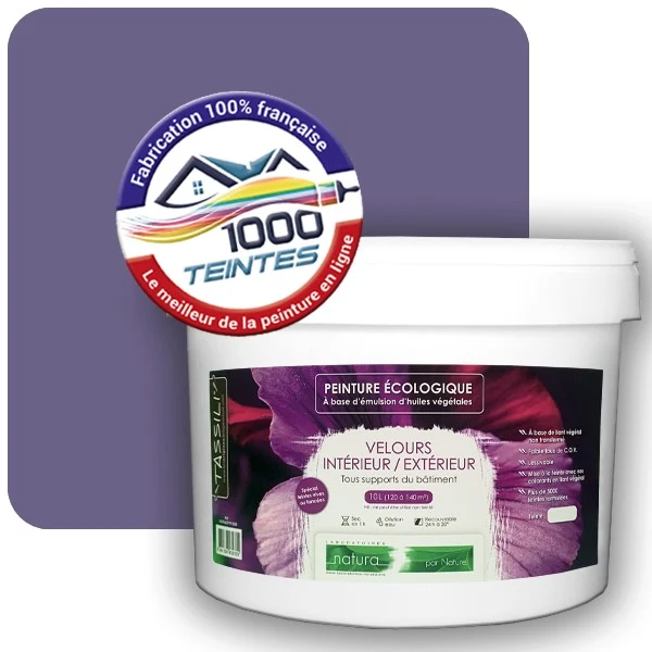 Peinture Natura Tassili® Les Violets (Mille Teintes E15-35) Intérieur/Extérieur VELOURS
