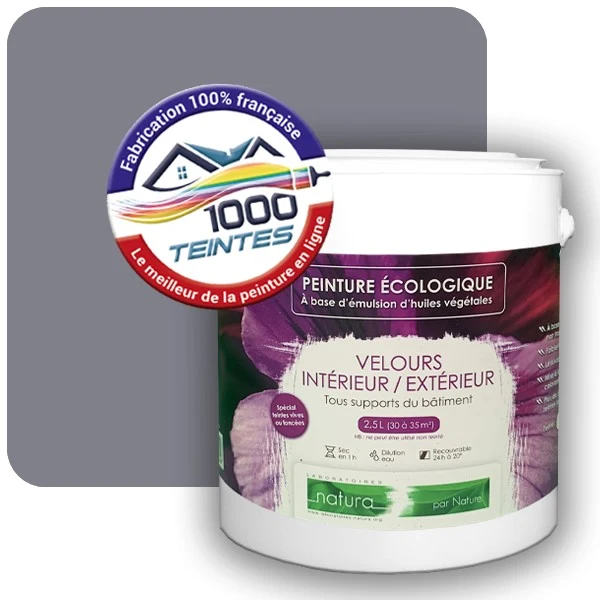 Peinture Natura Tassili® Les Violets (Mille Teintes E15-19) Intérieur/Extérieur VELOURS