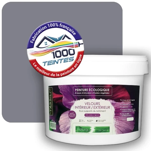 Peinture Natura Tassili® Les Violets (Mille Teintes E15-19) Intérieur/Extérieur VELOURS