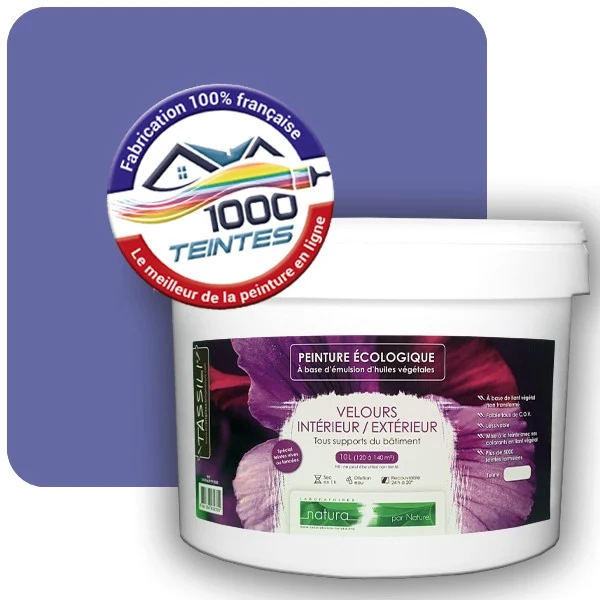 Peinture Natura Tassili® Les Violets (Mille Teintes E15-5) Intérieur/Extérieur VELOURS