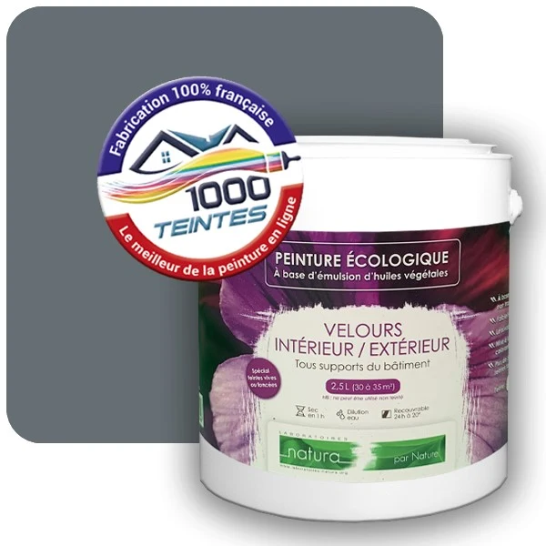 Peinture Natura Tassili® Les Bleus (Mille Teintes E14-18) Intérieur/Extérieur VELOURS