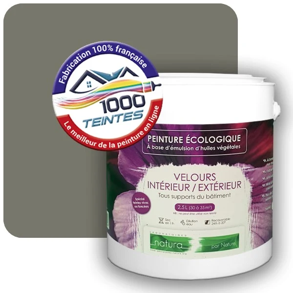 Peinture Natura Tassili® Les Verts (Mille Teintes E9-59) Intérieur/Extérieur VELOURS