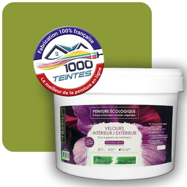 Peinture Natura Tassili® Les Verts (Mille Teintes E9-45) Intérieur/Extérieur VELOURS
