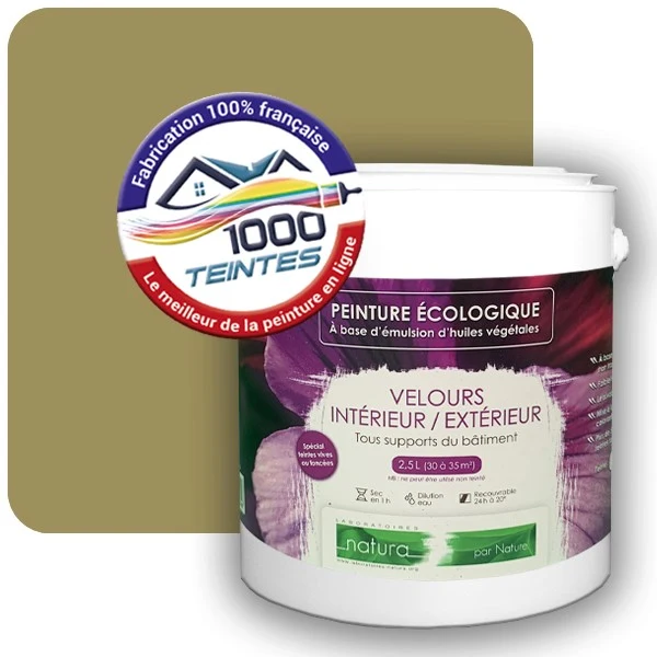 Peinture Natura Tassili® Les Verts (Mille Teintes E9-33) Intérieur/Extérieur VELOURS