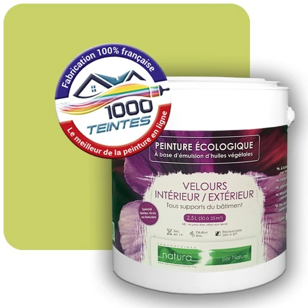 Peinture Natura Tassili® Les Verts (Mille Teintes E9-3) Intérieur/Extérieur VELOURS