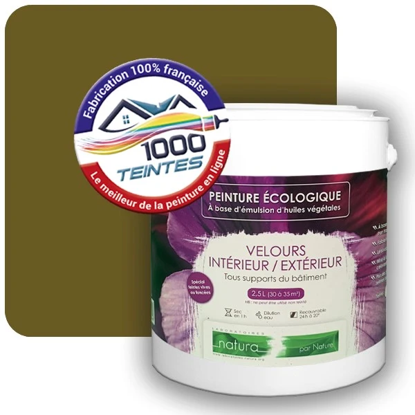 Peinture Natura Tassili® Les Jaunes (Mille Teintes E8-55) Intérieur/Extérieur VELOURS