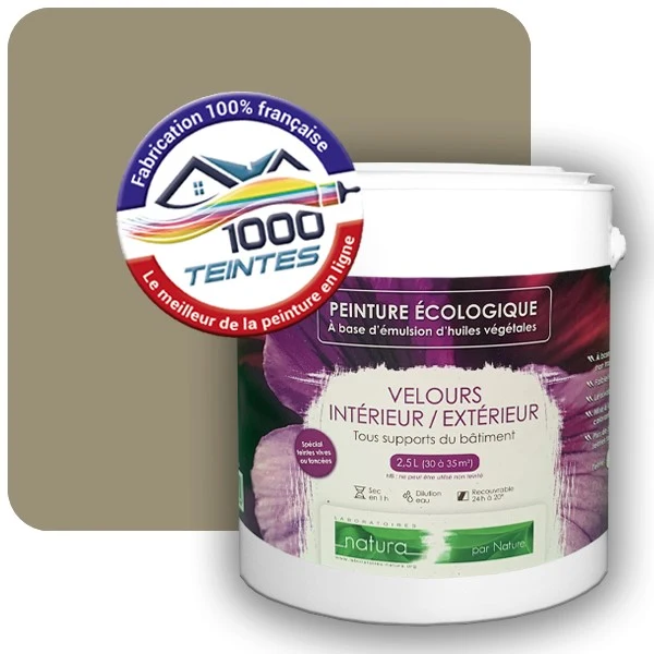 Peinture Natura Tassili® Les Jaunes (Mille Teintes E8-38) Intérieur/Extérieur VELOURS