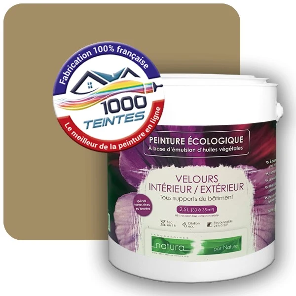 Peinture Natura Tassili® Les Jaunes (Mille Teintes E7-39) Intérieur/Extérieur VELOURS