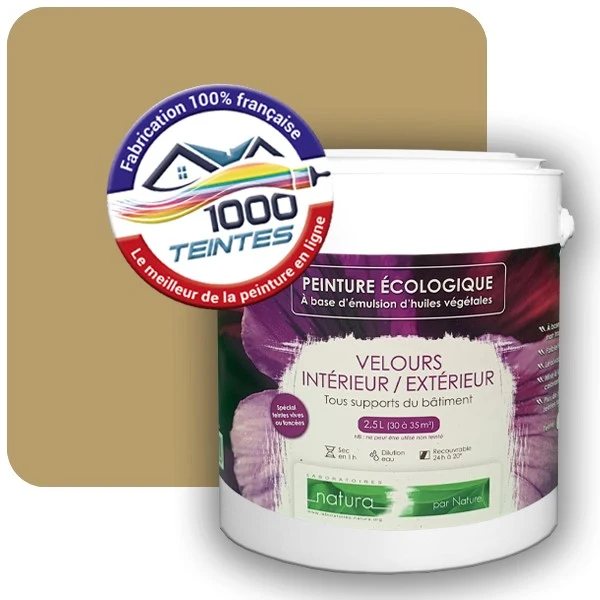 Peinture Natura Tassili® Les Jaunes (Mille Teintes E7-33) Intérieur/Extérieur VELOURS
