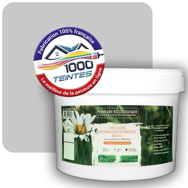 Peinture Natura Tassili® Telegris 4 (RAL Classic 7047) Intérieur/Extérieur VELOURS