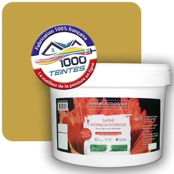 Peinture Natura Tassili® Les Jaunes (Mille Teintes E8-9) Intérieur/Extérieur SATIN